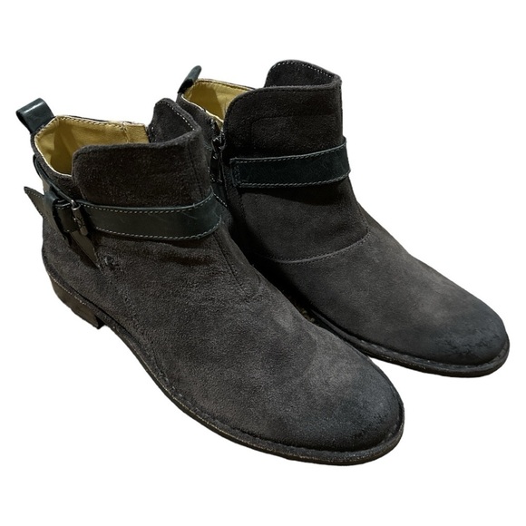 Like New - Bussola x Anthropologie Sevilla Ankle Booties - Coal - size 38 - Picture 3 of 7